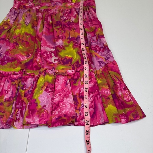 Maggy London Petites Pink Floral Ruffle Dress | Size 10P - Picture 7 of 7